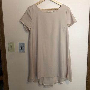 Cream Chiffon Dress